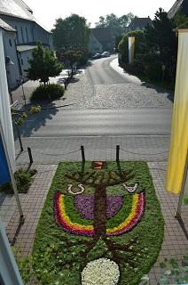 Foto vom Kolping-Blumenteppich
